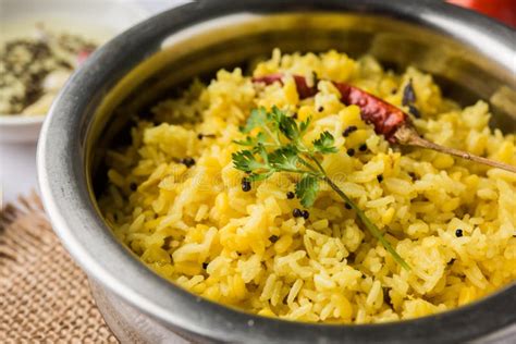 Moong Dal Khichdi or Khichri, Indian National Dish Stock Photo - Image ...