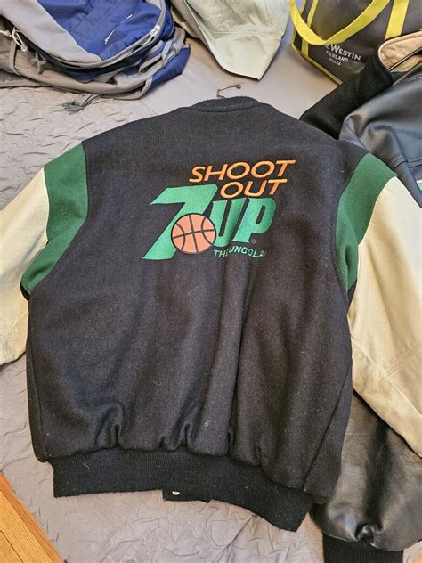 Vintage Nba 7up Shootout Leather Jacket Ebay