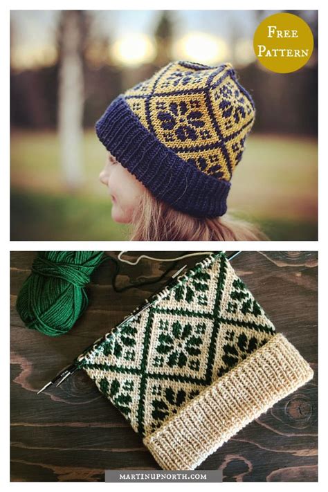 The Shine On Hat Free Knitting Pattern Fair Isle Knitting Patterns