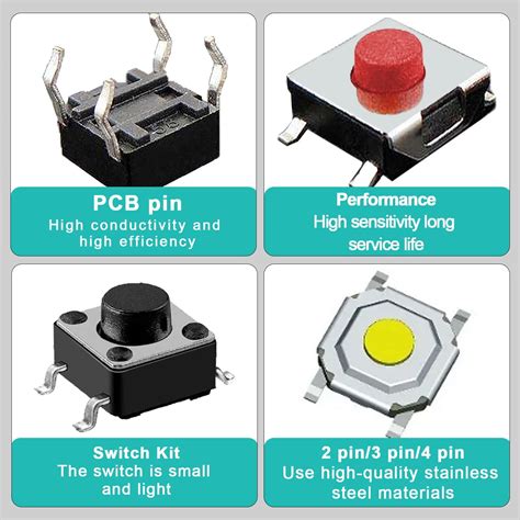 Dafurui Pcs Valores Interruptor T Ctil De N Smd Micro