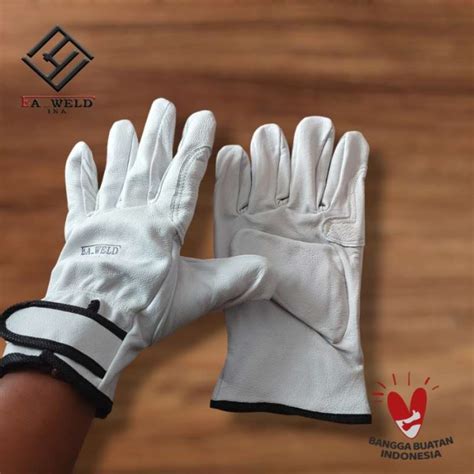 Jual Sarung Tangan Las Argon Tig Welding Glove Kulit Asli Di