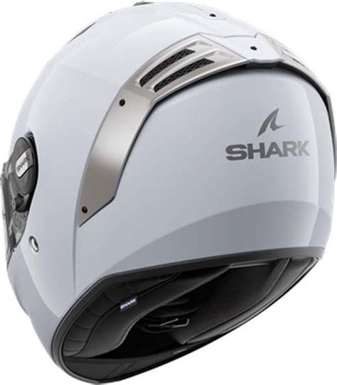 SHARK SPARTAN RS BLANK Motorhelm Integraalhelm Wit Zilver Glans Maat