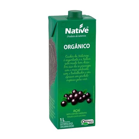 AÇAÍ GUARANÁ ORGÂNICO NATIVE 1L Foco Alternativo Atacado de