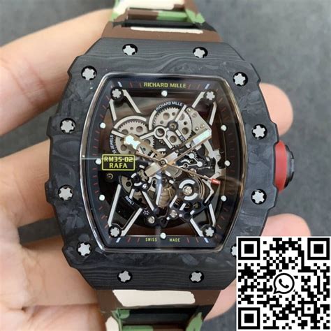 Richard Mille Rm Kv Factory V Carbon Fiber Camouflage Strap