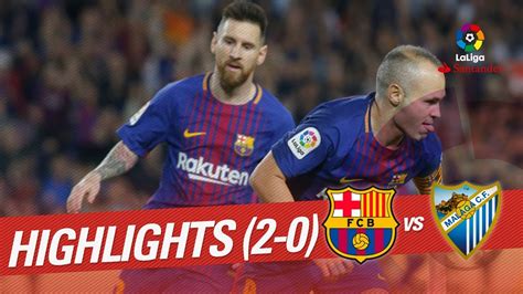 Resumen De Fc Barcelona Vs M Laga Cf Youtube