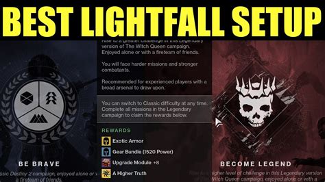 The Best Setup For Destiny Legendary Campaign How To Beat Lightfall