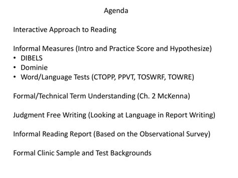 Session 2 Types Of Assessments Informal Vs Formal