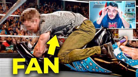 PELEAS REALES entre FANÁTICOS AGRESIVOS y LUCHADORES de WWE YouTube