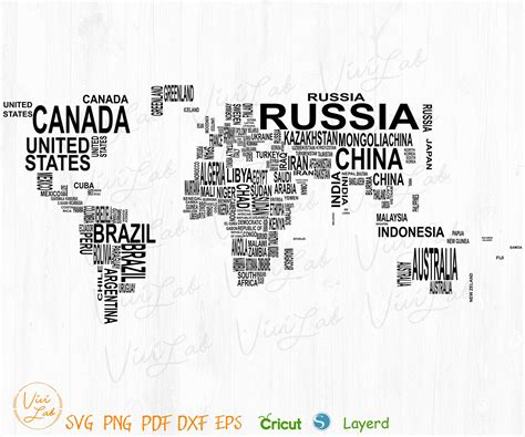 World Map With Capitals Svg Png Vector