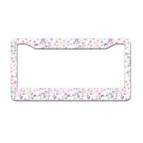 Floral License Plate Etsy