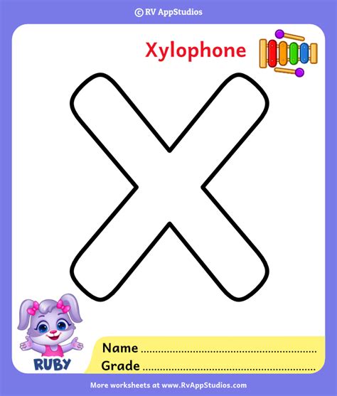 Letter X Coloring Pages Alphabet X Coloring Pages