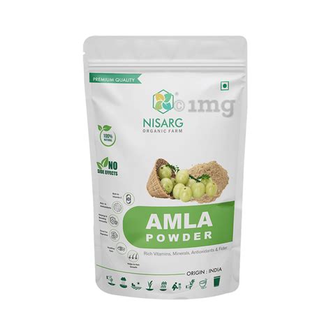 Nisarg Organic Farm Amla Powder Buy Packet Of 500 Gm Powder At Best