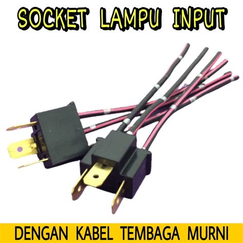 Jual Socket Soket Lampu H Sealbeam Input Versi Cowok Male Dengan