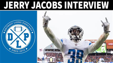 Jerry Jacobs Training Camp Interview Detroit Lions Podcast Youtube