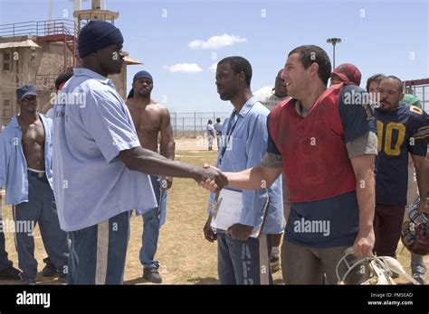 Film Still / Publicity Still from "The Longest Yard" Michael Irvin, Chris Rock, Adam Sandler ...