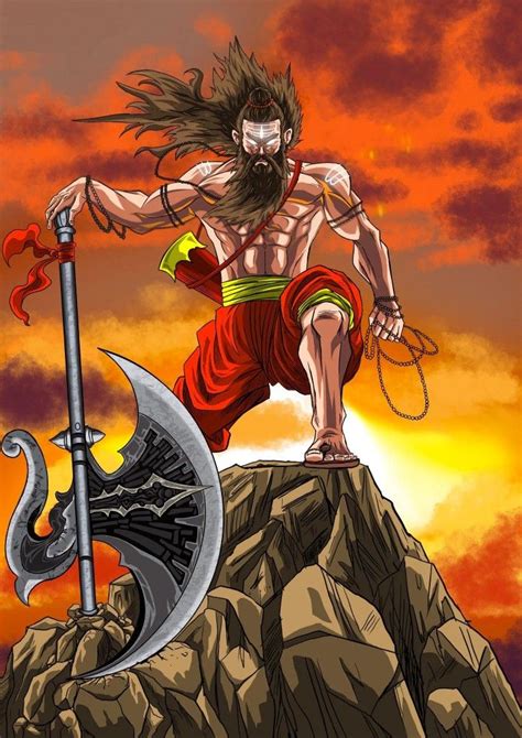 Lord Parshuram Draw On Photos Hindu Art God Illustrations