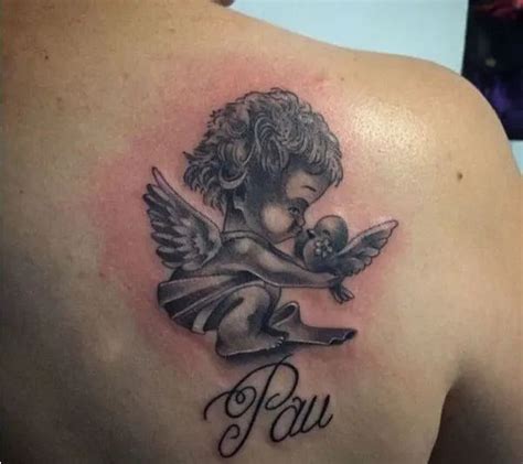 47 Meaningful Tattoos For Moms That Will Melt Your Heart Guardian Angel Tattoo Designs Angel