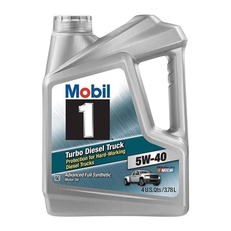 Mobil 1 5W-40 Turbo Diesel Synthetic Motor Oil - 1 Gallon