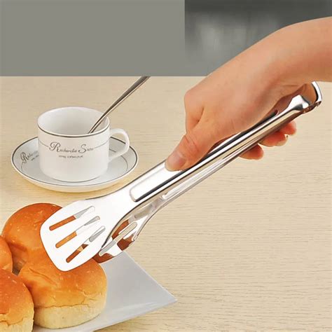 Stainless Steel Food Tongs Bbq Kitchen Utensils Buffet Cooking Tools