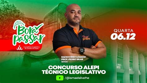 Borapassar Aula Concurso Alepi T Cnico Legislativo