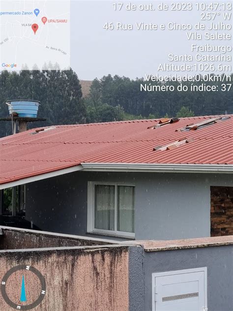 Chuva de granizo destrói telhados e deixa prejuízo em mais de mil casas em SC; FOTOS