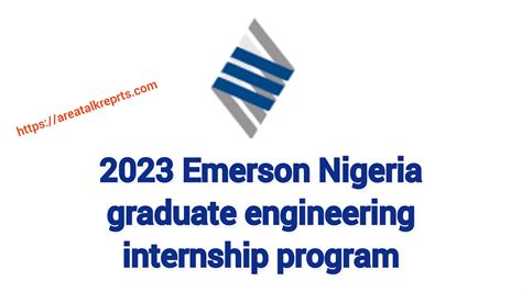 Emerson Nigeria Graduate Engineering Internship Program