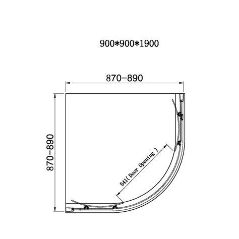 900mm Quadrant Shower Enclosure Carina Better Bathrooms