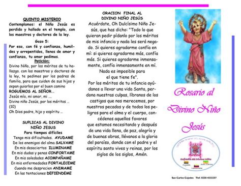 ROSARIO AL DIVINO NINO JESUS IMPR Pdf Pdf