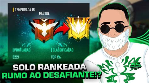 Free Fire Ao Vivo J Peguei O Mestre Agora Desafiante Solo