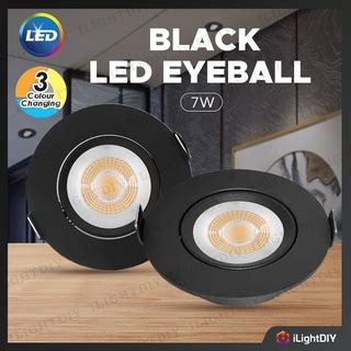 Led Eyeball W W Black White Led Recessed Spotlight V Color Led