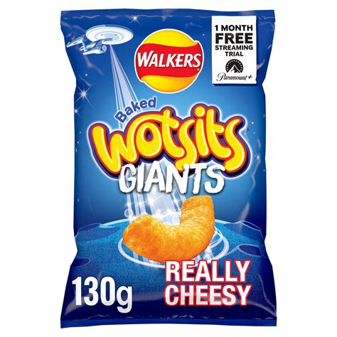 Walkers Wotsits Giants Cheese Crisps 130g | Zoom