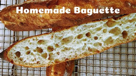 如何家庭制作法棍 干酵母直接法（76 水量）homemade Baguette（straight Method Instant Yeast）76 Hydration Youtube