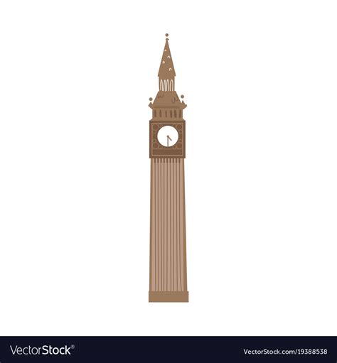 Cartoon big ben clock tower london england symbol Vector Image