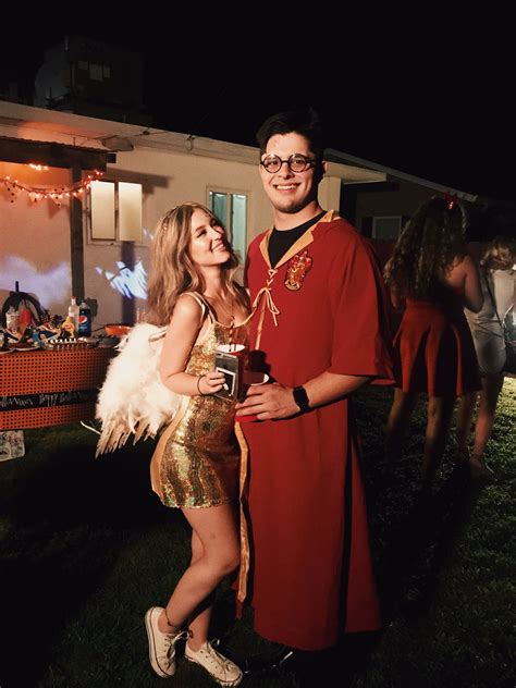 Cutest Couple Costume Harry Potter And The Golden Snitch Cute Couples Costumes Pregnancy