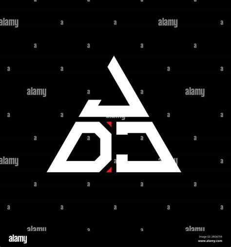 Jdj Triangle Letter Logo Design With Triangle Shape Jdj Triangle Logo