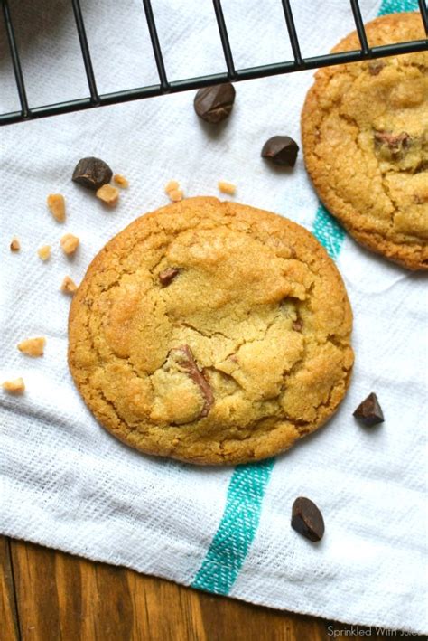 Brown Butter Toffee Chocolate Chip Cookies — Sprinkled With Jules