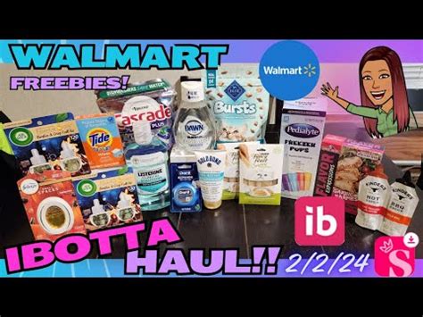 Wal Mart Ibotta HAUL Freebies Money Maker Deals 2 2 24 YouTube