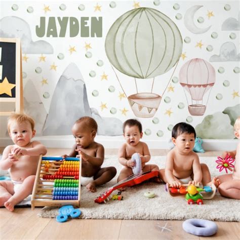 Hot Air Balloon Nursery Decal Etsy