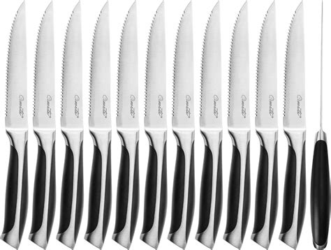 Lianyu Steak Knives Set Of 12 Stainless Steel Serrated