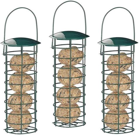 3 X 10550 Deluxe Heritage Wild Bird Hanging Fat Ball Feeder Garden Suet