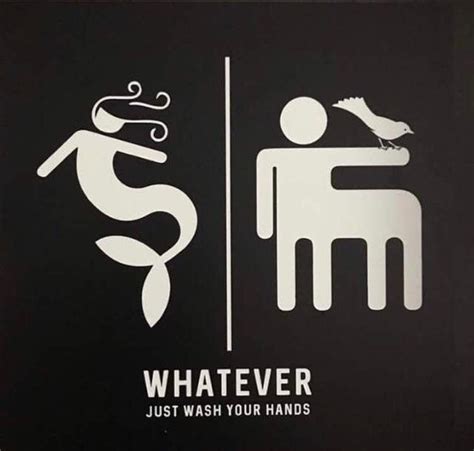 Whatever Just Wash Your Hands Unisex Bathroom Sign Bathroom Humor Bathroom Signs Restroom