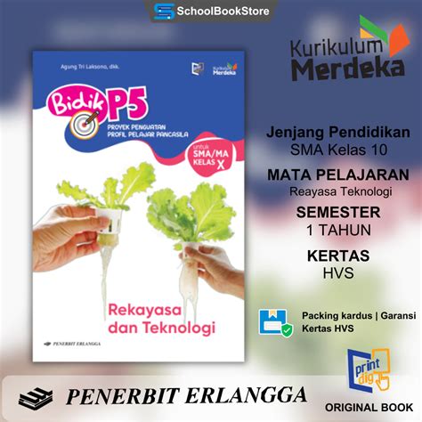 Jual Buku Erlangga Bidik P Kelas Sma Kurikulum Merdeka Terbaru