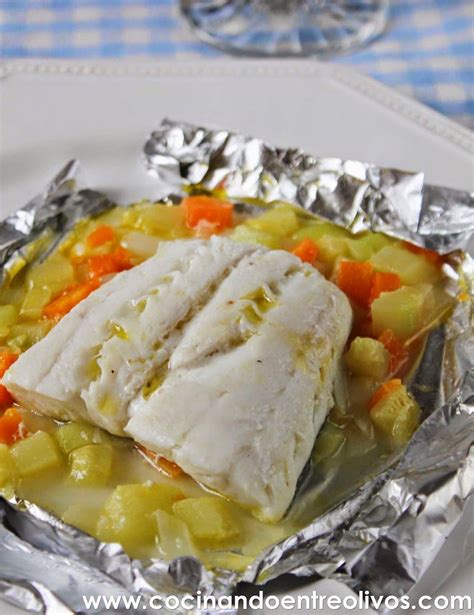 Merluza En Papillote Con Verduras Receta Paso A Paso Cocinando Entre Olivos