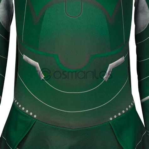 Sersi Green Cosplay Costumes Eternals Sersi Top Level Suit