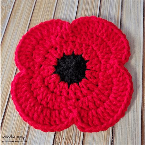 Crochet A Poppy to Honour Our Veterans