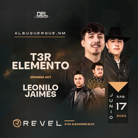 T3R Elemento Tickets Saturday June 17 2023 Prekindle