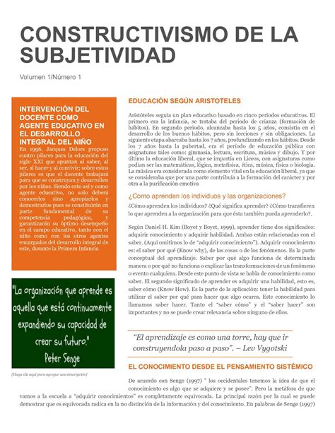 Calaméo Constructivismo De La Subjetividad