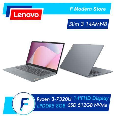 Jual Lenovo Ideapad SLIM 3 14AMN8 AMD Ryzen 3 7320U 8GB 512GB 14 FHD