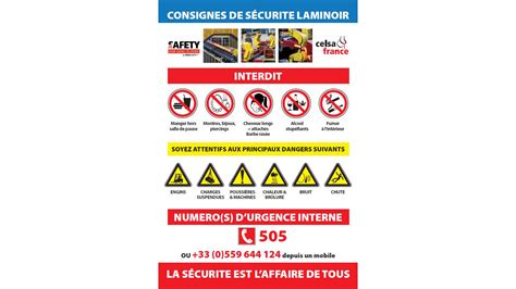 Panneaux consignes de sécurité Un Panneau