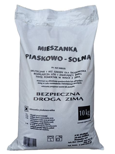 mieszanka piaskowo solna 10 kg sól drogowa piasek 02 Cena Opinie